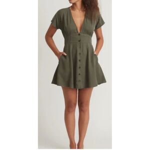 Marine Layer Green Dolman Sleeve Sundress